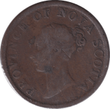 1840 HALFPENNY TOKEN NOVA SCOTIA - WORLD COINS - Cambridgeshire Coins