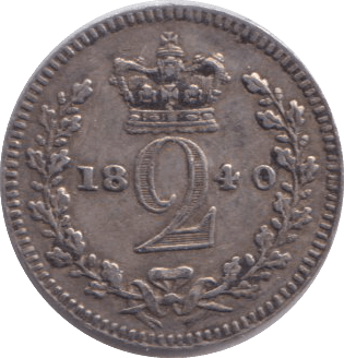 1840 MAUNDY TWOPENCE ( GVF ) - MAUNDY TWOPENCE - Cambridgeshire Coins