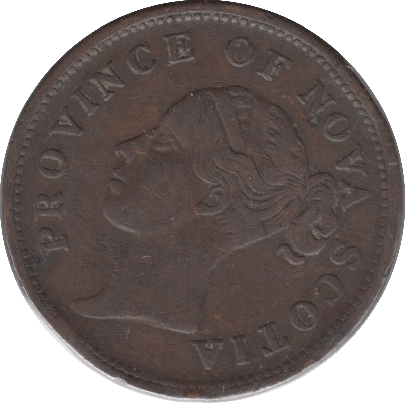 1840 NOVA SCOTIA ONE PENNY TOKEN - WORLD COINS - Cambridgeshire Coins