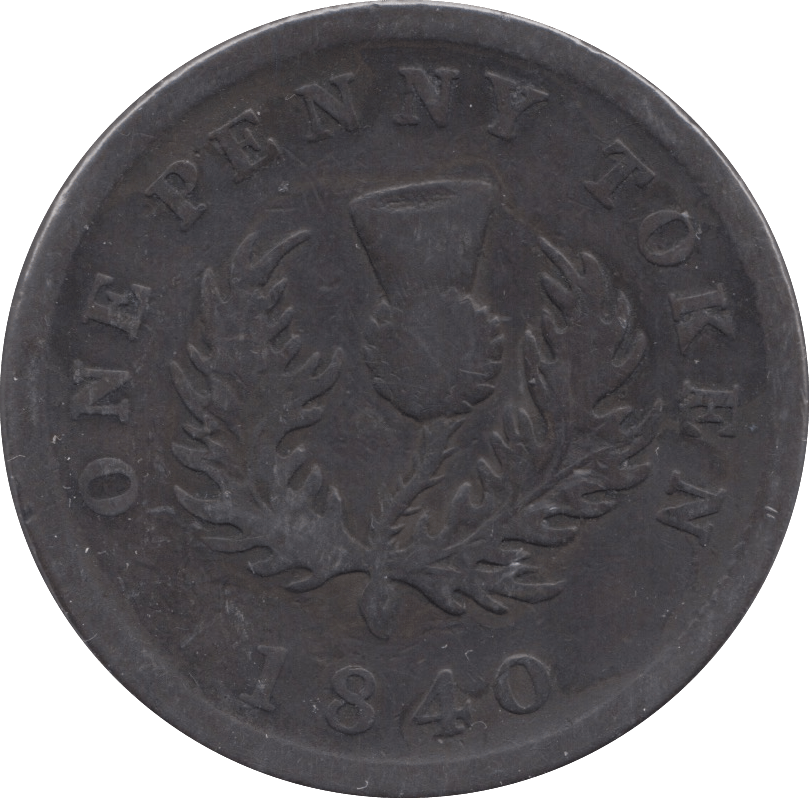 1840 NOVA SCOTIA ONE PENNY TOKEN - WORLD COINS - Cambridgeshire Coins