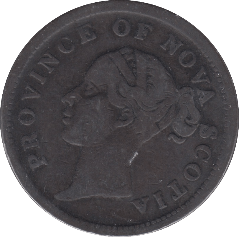 1840 NOVA SCOTIA ONE PENNY TOKEN - WORLD COINS - Cambridgeshire Coins