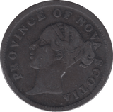 1840 NOVA SCOTIA ONE PENNY TOKEN - WORLD COINS - Cambridgeshire Coins