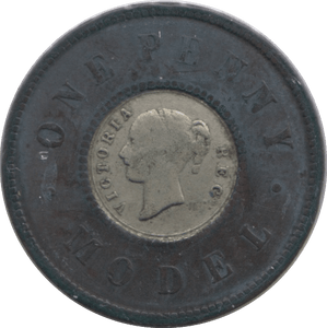 1840 ONE PENNY TOY MONEY - TOY MONEY - Cambridgeshire Coins