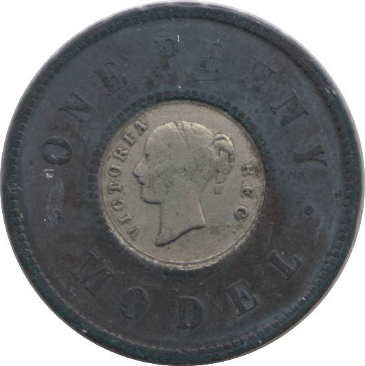 1840 ONE PENNY TOY MONEY - TOY MONEY - Cambridgeshire Coins
