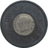 1840 ONE PENNY TOY MONEY - TOY MONEY - Cambridgeshire Coins