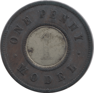 1840 ONE PENNY TOY MONEY - TOY MONEY - Cambridgeshire Coins