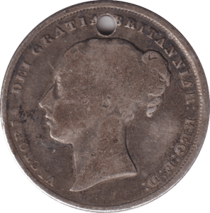 1840 SHILLING ( FAIR ) HOLED - SHILLING - Cambridgeshire Coins