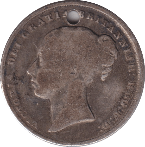 1840 SHILLING ( FAIR ) HOLED - SHILLING - Cambridgeshire Coins