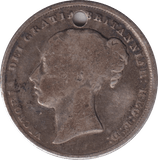 1840 SHILLING ( FAIR ) HOLED - SHILLING - Cambridgeshire Coins