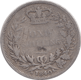1840 SHILLING ( FAIR ) - SHILLING - Cambridgeshire Coins
