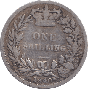 1840 SHILLING ( FINE ) - SHILLING - Cambridgeshire Coins