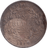 1840 SILVER 1 RUPEE INDIA - SILVER WORLD COINS - Cambridgeshire Coins
