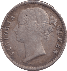 1840 SILVER 1/4 RUPEE INDIA - SILVER WORLD COINS - Cambridgeshire Coins