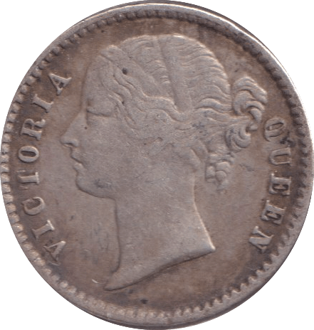 1840 SILVER 1/4 RUPEE INDIA - SILVER WORLD COINS - Cambridgeshire Coins