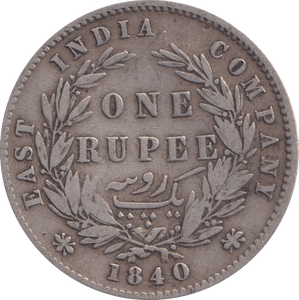 1840 SILVER EAST INDIA RUPEE - SILVER WORLD COINS - Cambridgeshire Coins