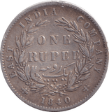 1840 SILVER RUPEE INDIA REF-1 - SILVER WORLD COINS - Cambridgeshire Coins