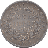 1840 SILVER RUPEE INDIA REF - 2 - SILVER WORLD COINS - Cambridgeshire Coins