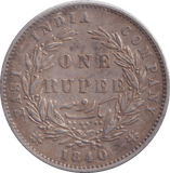 1840 SILVER RUPEE INDIA REF-3 - SILVER WORLD COINS - Cambridgeshire Coins