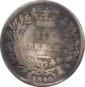 1840 SIXPENCE ( FAIR ) - Sixpence - Cambridgeshire Coins