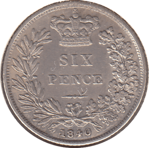 1840 SIXPENCE ( GVF ) - SIXPENCE - Cambridgeshire Coins
