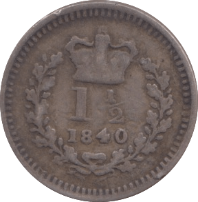 1840 THREE HALF PENCE ( FINE ) - Three Half Pence - Cambridgeshire Coins