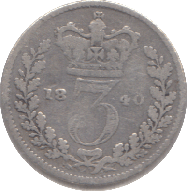 1840 THREEPENCE ( FINE ) - THREEPENCE - Cambridgeshire Coins