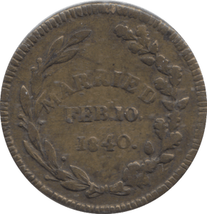 1840 TOKEN COIN - OTHER TOKENS - Cambridgeshire Coins