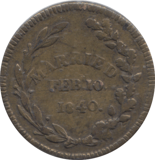 1840 TOKEN COIN - OTHER TOKENS - Cambridgeshire Coins