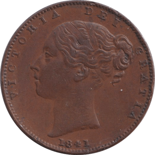 1841 FARTHING ( EF ) - FARTHING - Cambridgeshire Coins
