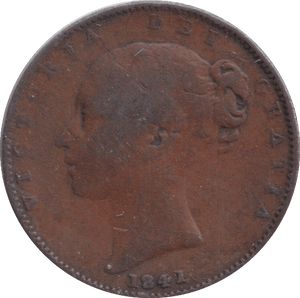 1841 FARTHING ( FINE ) - FARTHING - Cambridgeshire Coins