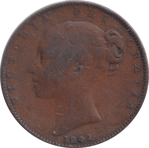 1841 FARTHING ( FINE ) - FARTHING - Cambridgeshire Coins