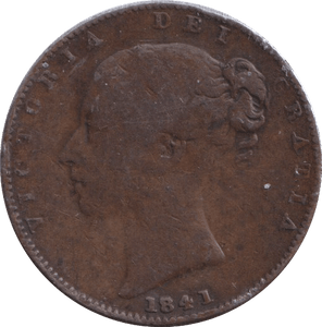 1841 FARTHING ( FINE ) - FARTHING - Cambridgeshire Coins