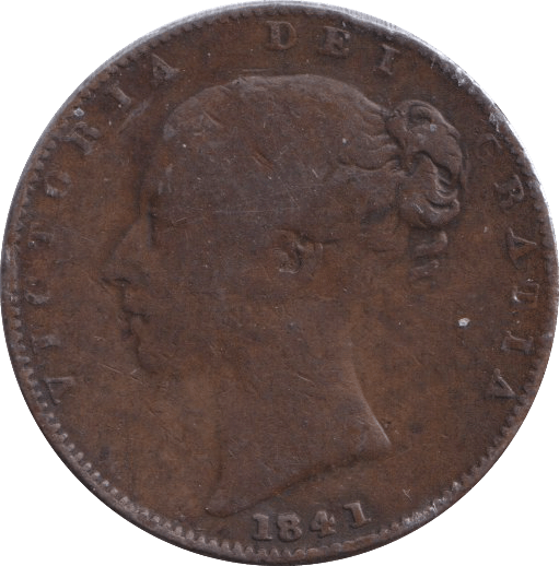 1841 FARTHING ( FINE ) - FARTHING - Cambridgeshire Coins