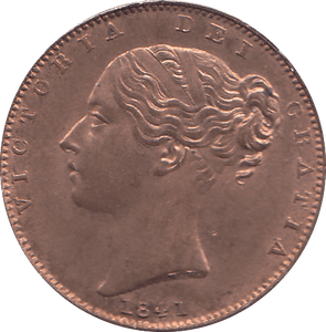 1841 FARTHING ( UNC ) - FARTHING - Cambridgeshire Coins