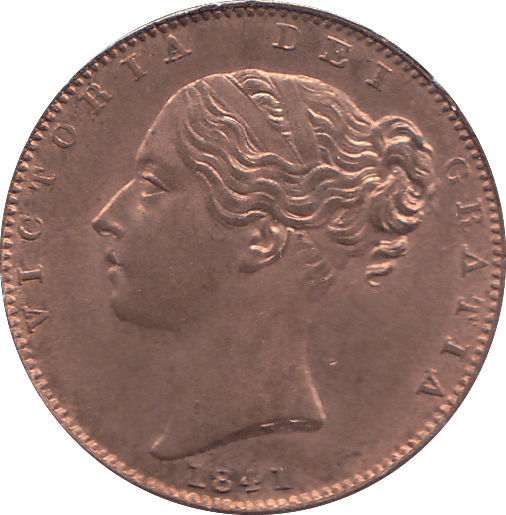1841 FARTHING ( UNC ) - FARTHING - Cambridgeshire Coins