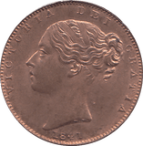 1841 FARTHING ( UNC ) - FARTHING - Cambridgeshire Coins