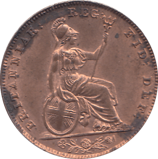 1841 FARTHING ( UNC ) - FARTHING - Cambridgeshire Coins