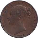 1841 FARTHING ( VF ) - FARTHING - Cambridgeshire Coins