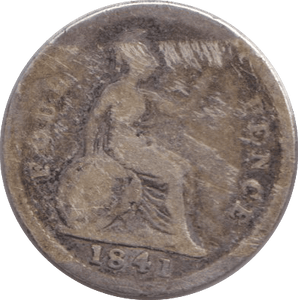1841 FOURPENCE ( FAIR ) - SIXPENCE - Cambridgeshire Coins