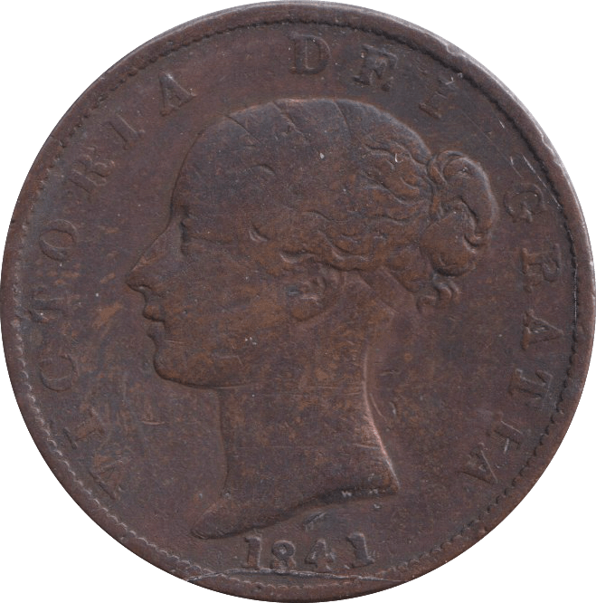 1841 HALFPENNY ( FINE ) - HALFPENNY - Cambridgeshire Coins