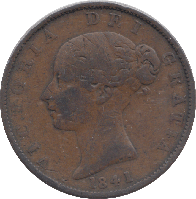 1841 HALFPENNY ( GF ) - HALFPENNY - Cambridgeshire Coins