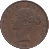 1841 HALFPENNY ( GVF ) - HALFPENNY - Cambridgeshire Coins