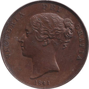 1841 PENNY ( AUNC ) - PENNY - Cambridgeshire Coins
