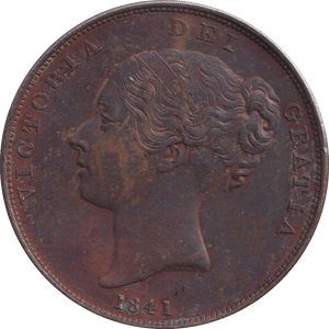 1841 PENNY ( EF ) - PENNY - Cambridgeshire Coins