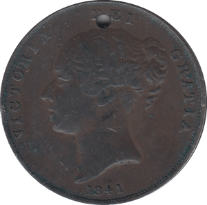 1841 PENNY ( GVF ) - PENNY - Cambridgeshire Coins