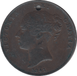 1841 PENNY ( GVF ) - PENNY - Cambridgeshire Coins