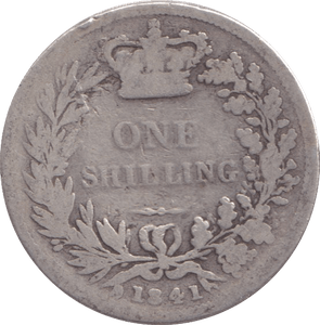 1841 SHILLING ( FINE ) - Shilling - Cambridgeshire Coins
