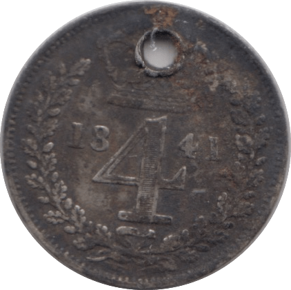 1841 SILVER MAUNDY FOURPENCE ( NF ) - MAUNDY FOURPENCE - Cambridgeshire Coins