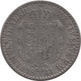 1841 SILVER ONE THALER GERMANY - SILVER WORLD COINS - Cambridgeshire Coins