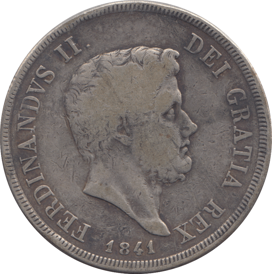 1841 SILVER SICILY 120 GRAINS - SILVER WORLD COINS - Cambridgeshire Coins